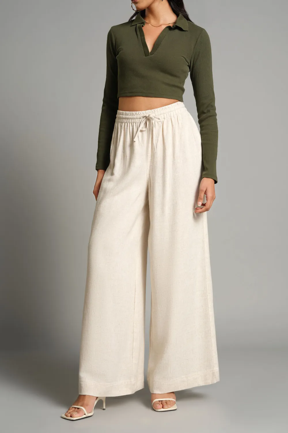 Casual Wear Wide-Leg Pants