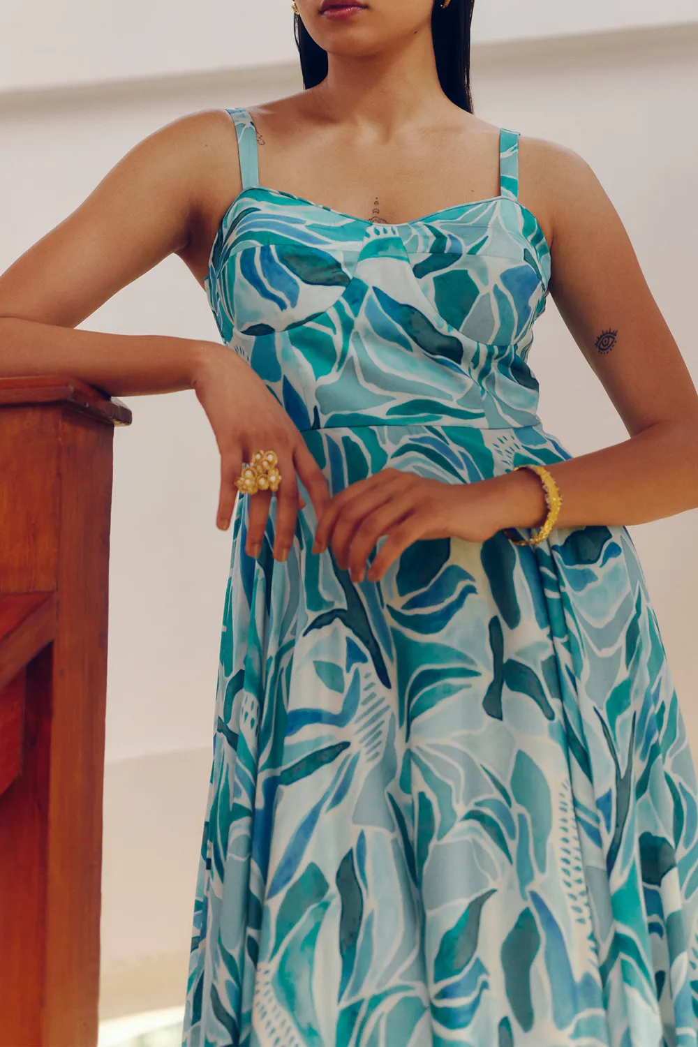 Sleeveless V-Neck Casual Style  Dress