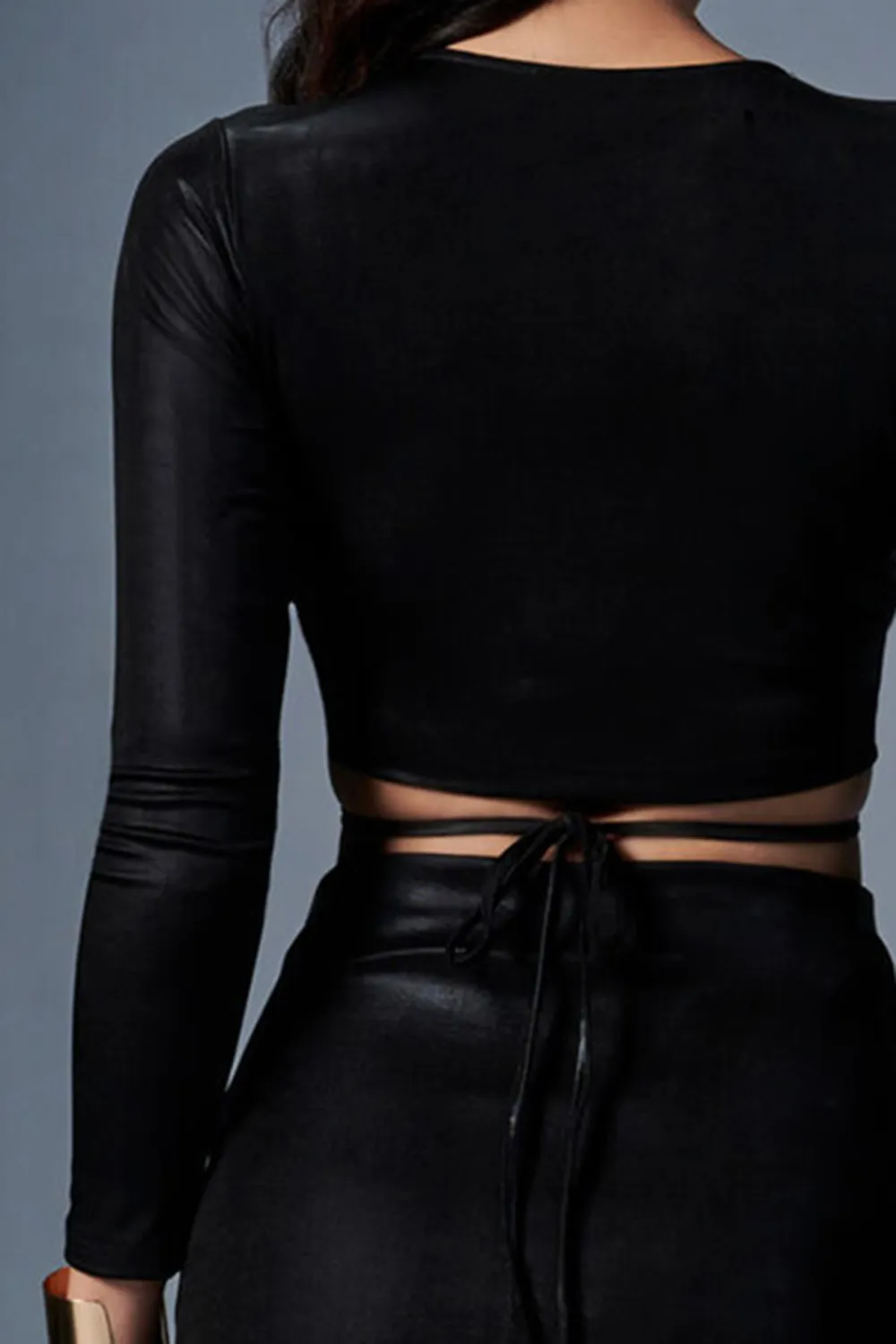 Black Casual Style Skirt Sets