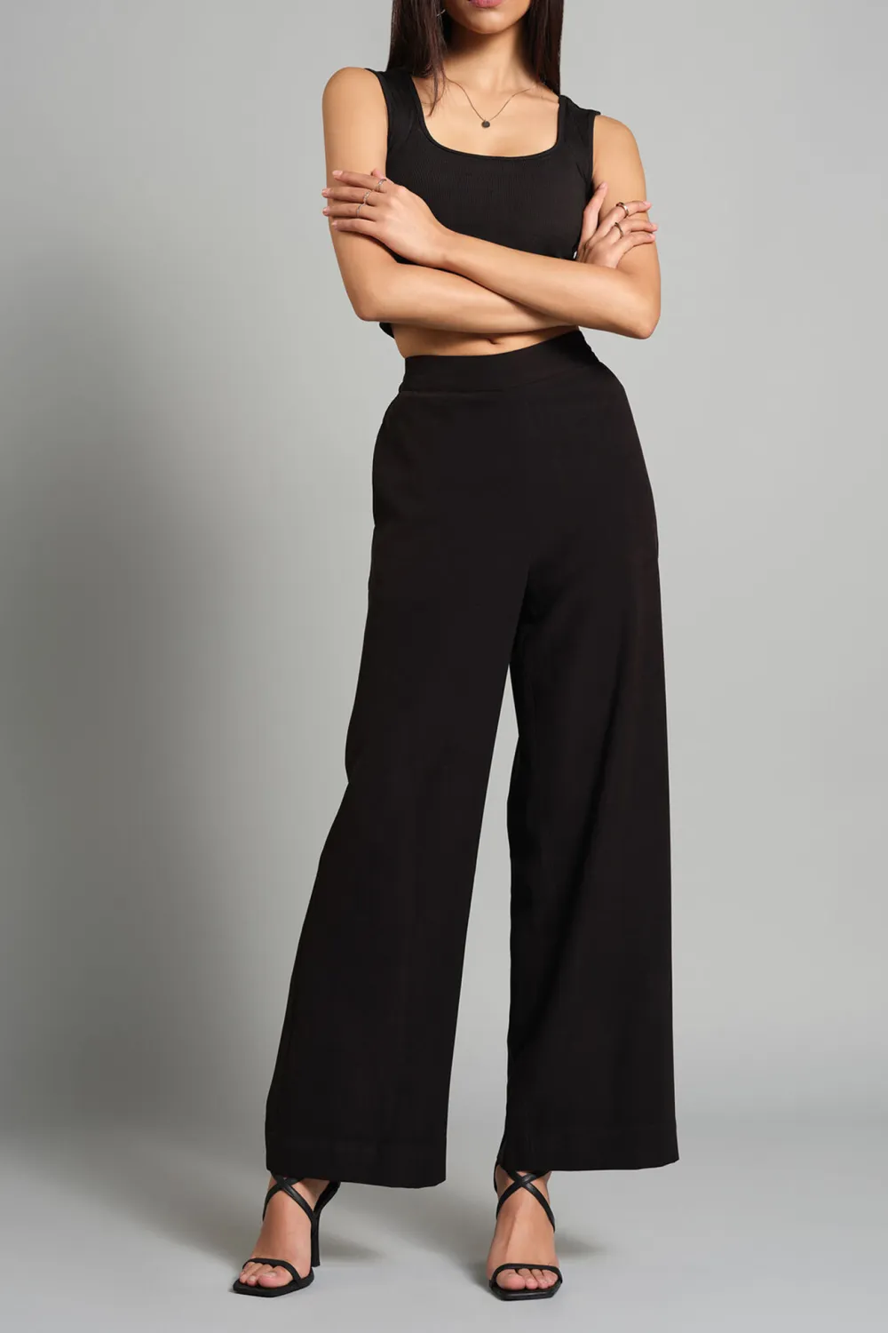 Casual Style Full Length Plain Pants