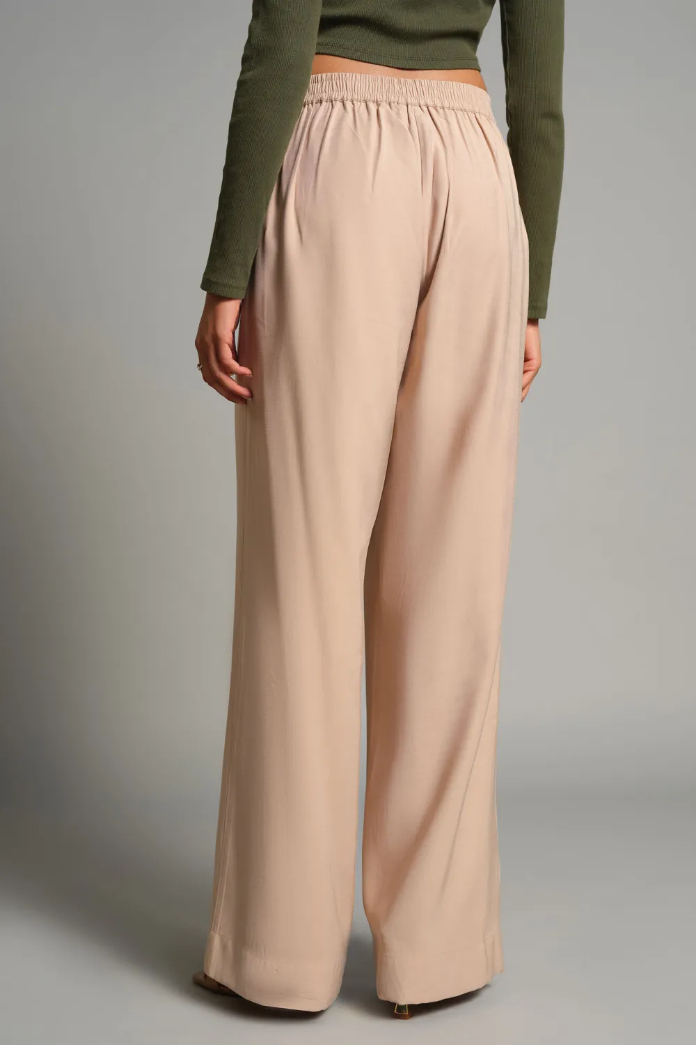 Casual Style Full Length Plain Pants