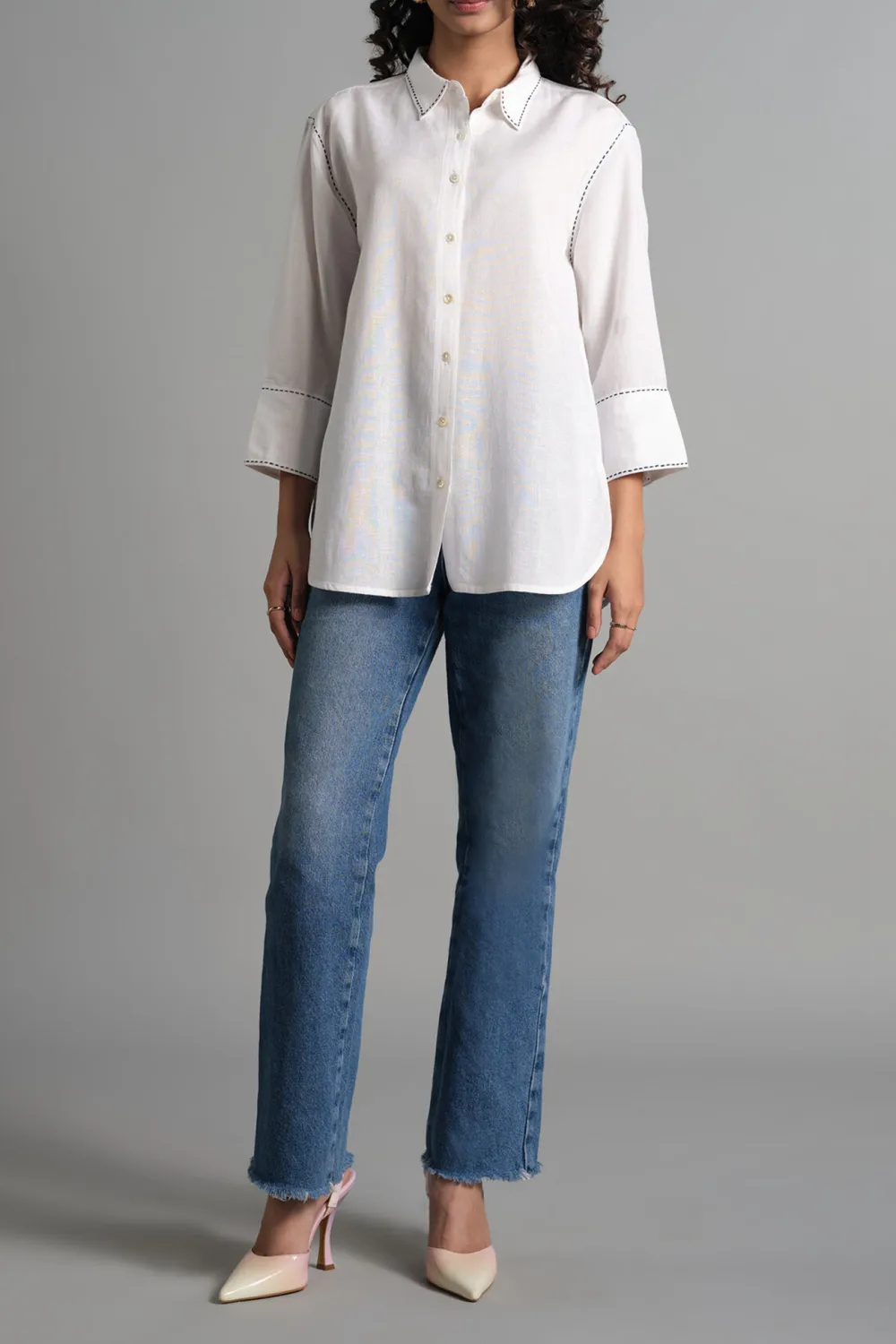 Regular Length Casual Style Shirt
