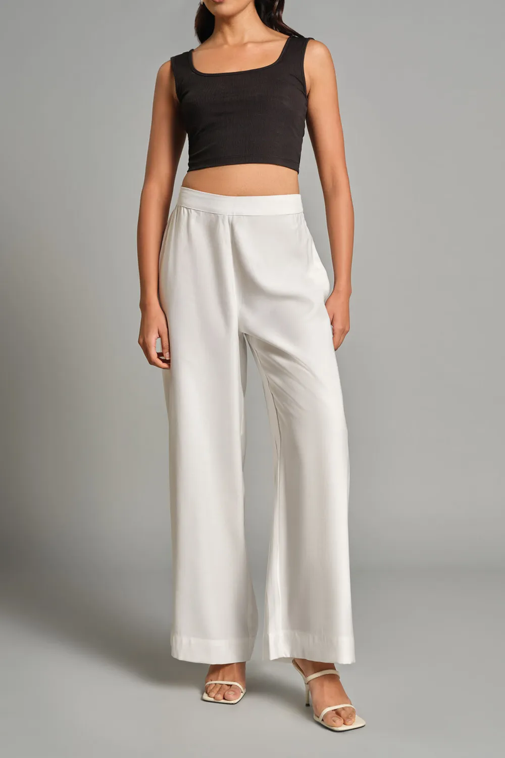 Casual Style Full Length Plain Pants