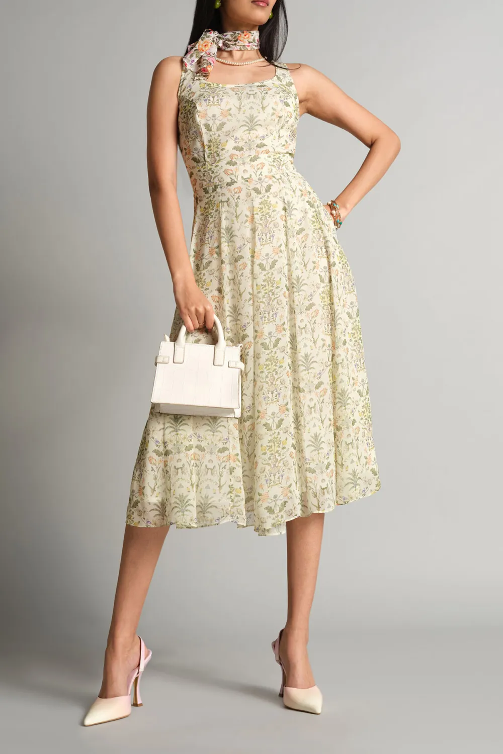 Green Casual Style  Dress